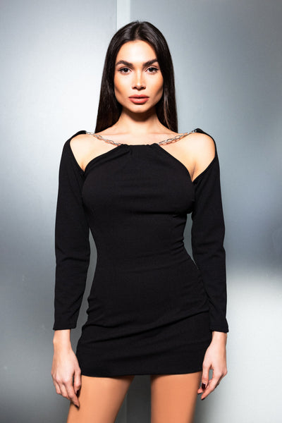 Short Dress with Chains - eirinimakkoushop