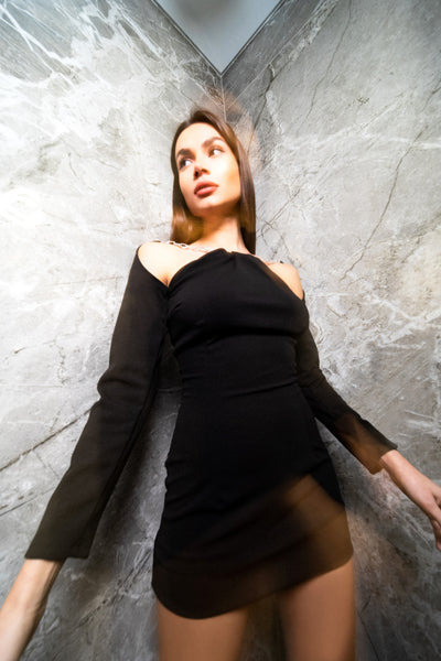 Short Dress with Chains - eirinimakkoushop